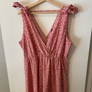 Shein Confetti Heart Plunge Swing Dress | Size 2X